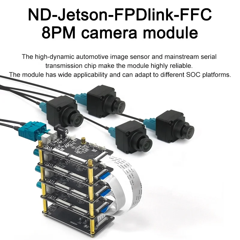 Jetson-FPDlink-FFC-Entwicklungsboard, 4,0 Gbit/s, 50 Mbit/s, Unterstützung für Jetson AGX Orin/Xavier-Module