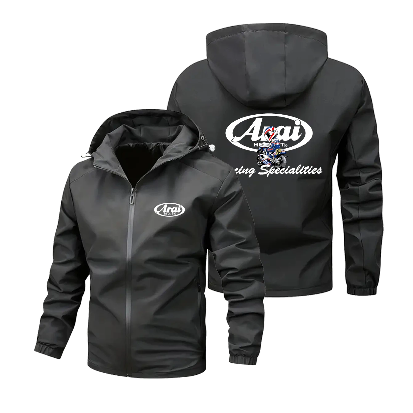 Arai-Jersey de béisbol para hombre, gabardina informal de estilo Hip-hop, chaqueta con sombrero, para motocicleta, primavera y otoño, a la moda, superventas