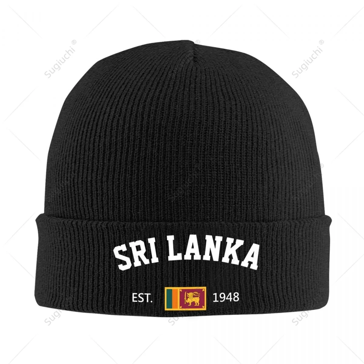 Knitted Hat Unisex Sri Lanka EST.1948 Independence Day For Men Women Boys Winter Autumn Beanie Cap Warm Bonnet