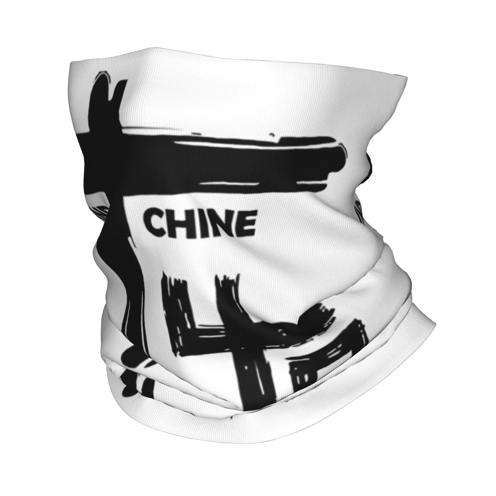 Indochine Pop Rock Band France Bandana Neck Warmer Men Women Winter Ski Hiking Scarf Gaiter  Face Cover