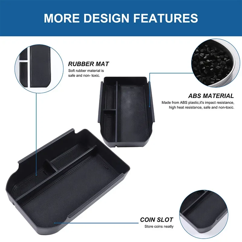 Fit for Toyota Prado 2024+ Car Center Console Organizer Armrest Storage Box Tray car-styling accessories