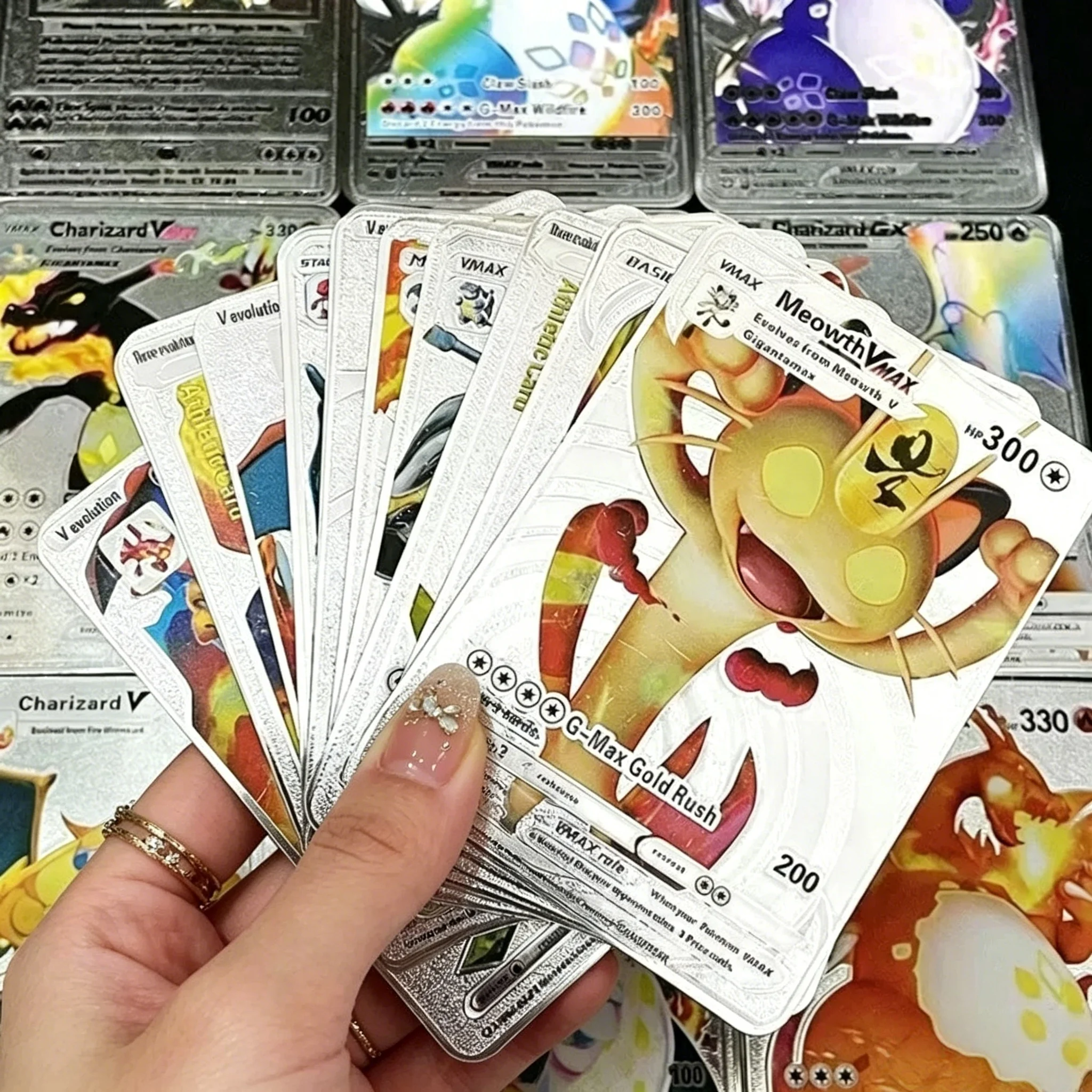 55PCS 포켓몬 카드 Vmax GX 골드 포일 플래시 - Party Games In Spanish 리뷰 및 가격