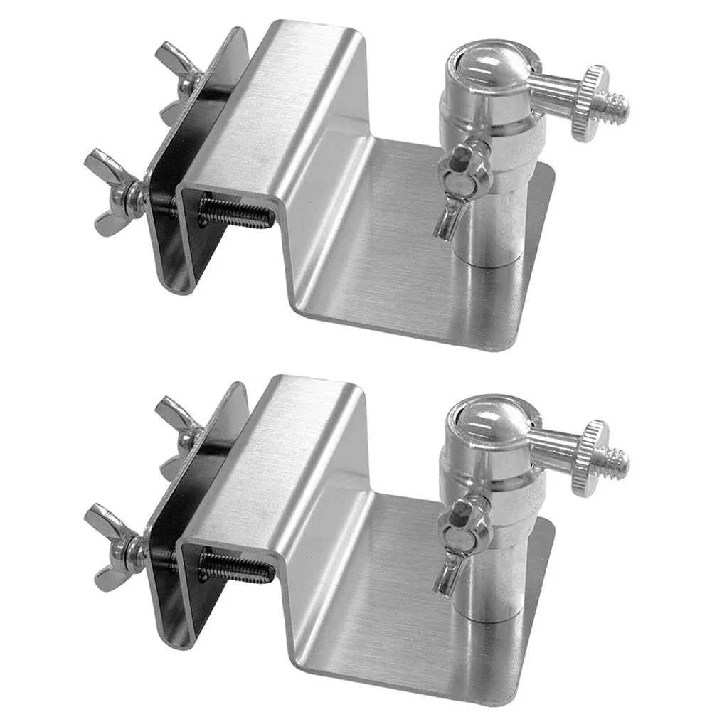 Stainless Steel Support Adjustable Gutter Mount Adjustable Positioning Bracket Easy Installation Stainless Steel Camera Bracket