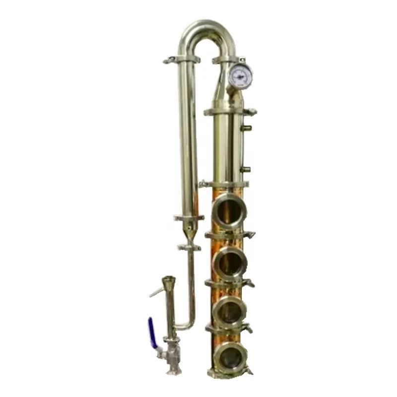 Column Tee Distiller, Red Copper Distilling Tower with Copper