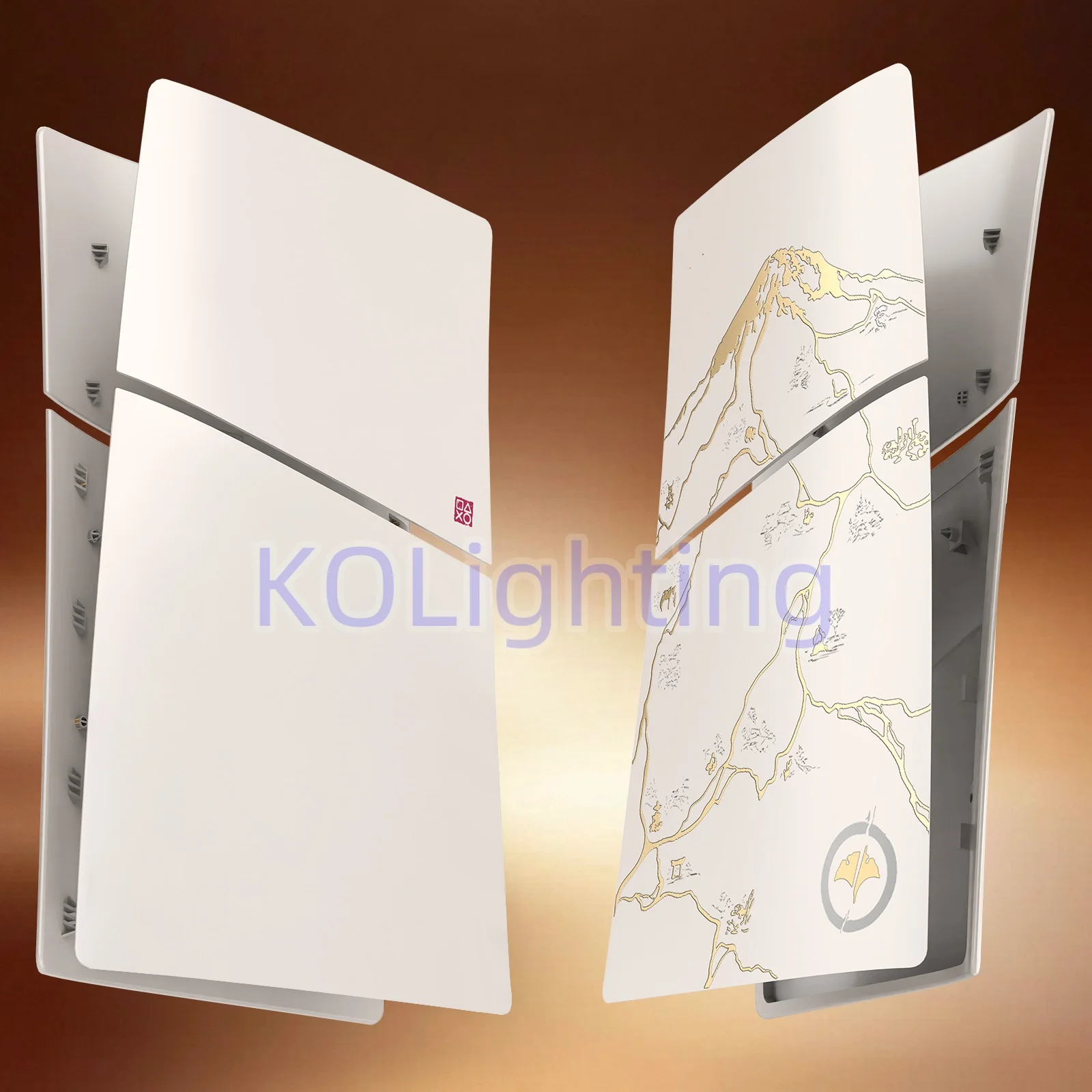 New Ghost Slim Digital Edition Cover Shell Panels Compatible with PlayStation 5 Slim Yotei Protective Replacement Plates