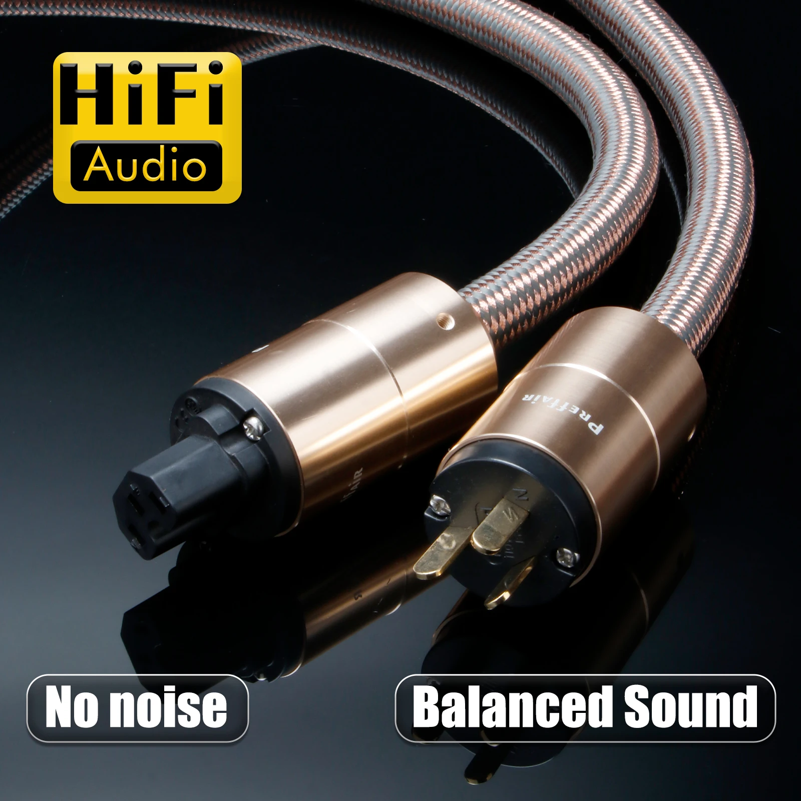 HI-End Power Cord EU/AU/US Standard Power Cable Schuko CD Amplifier AC Mains Power CableEU Schuko
