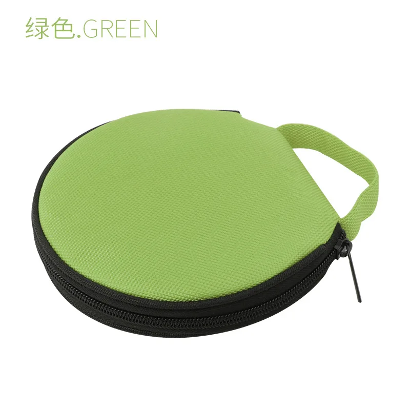 Portable CD DVD Case Storage Disc 20 Capacity Dual-use Oxford Cloth Storage Bag Round Holder with Zipper for Home Car CD Box Bag