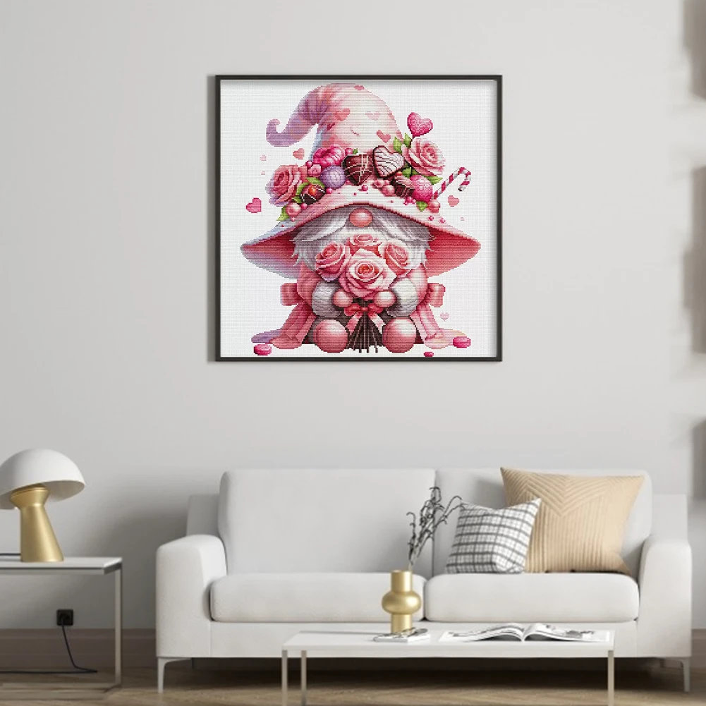 

Dwarf Printed Cross Stitch Kit 60x60cm DIY 11CT Thread Art Needlework Home Decor