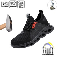 Steel Toe Lightweight Breathable Sneakers for men Anti-puncture Indestructible Safety Shoes Non Slip Security Protective Shoes