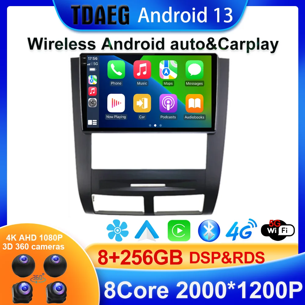 Android 13 Car DVD For SSANGYONG Rexton 2002-2006 Multimedia Player Stereo Head Unit GPS Navigation No 2din DVD DashCam HDR Wifi