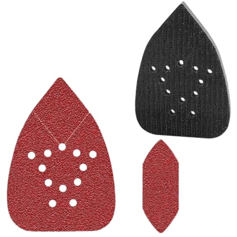 Sandpaper Sets for Black and Decker Mouse Sander, 1Pc Sanding Interface Pad and 100Pcs Sanding Paper 60 80 120 180 240 Grit Hoo