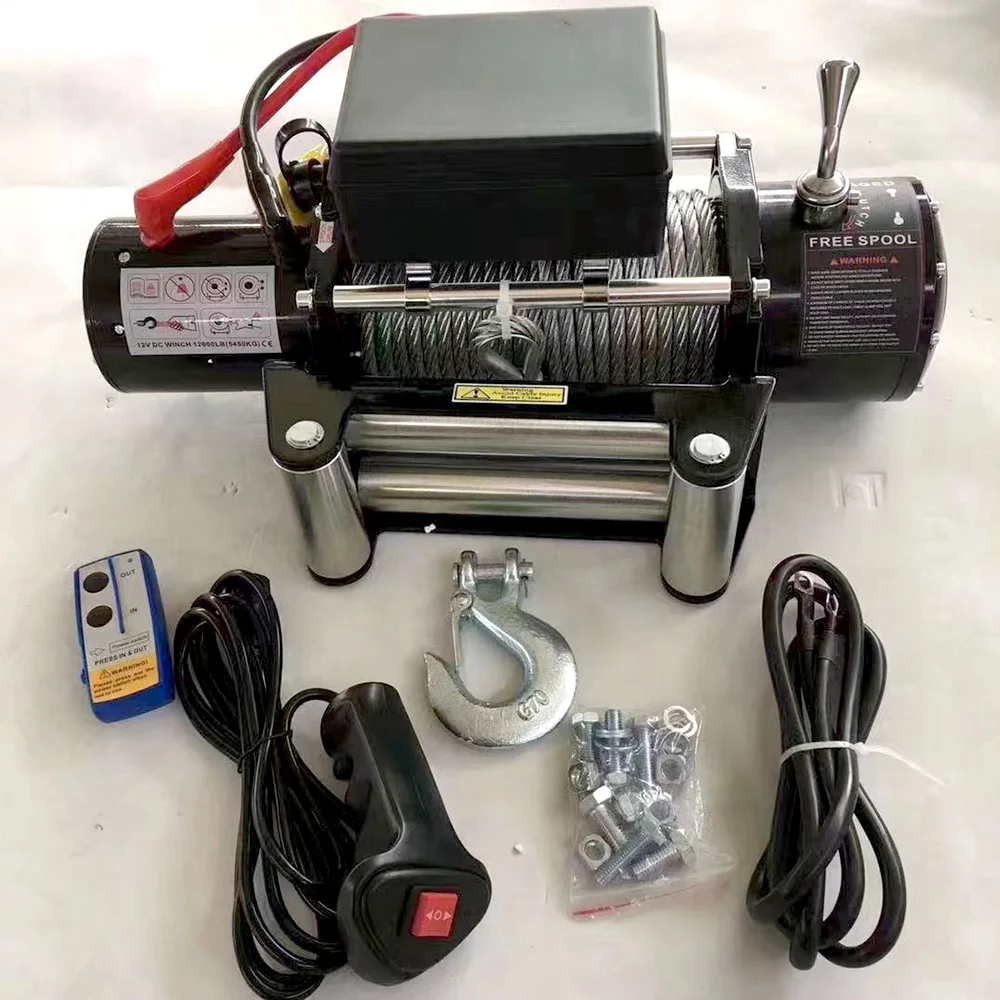 

13500lbs 12v/24v 24m Electric Winch With Synthetic Rope