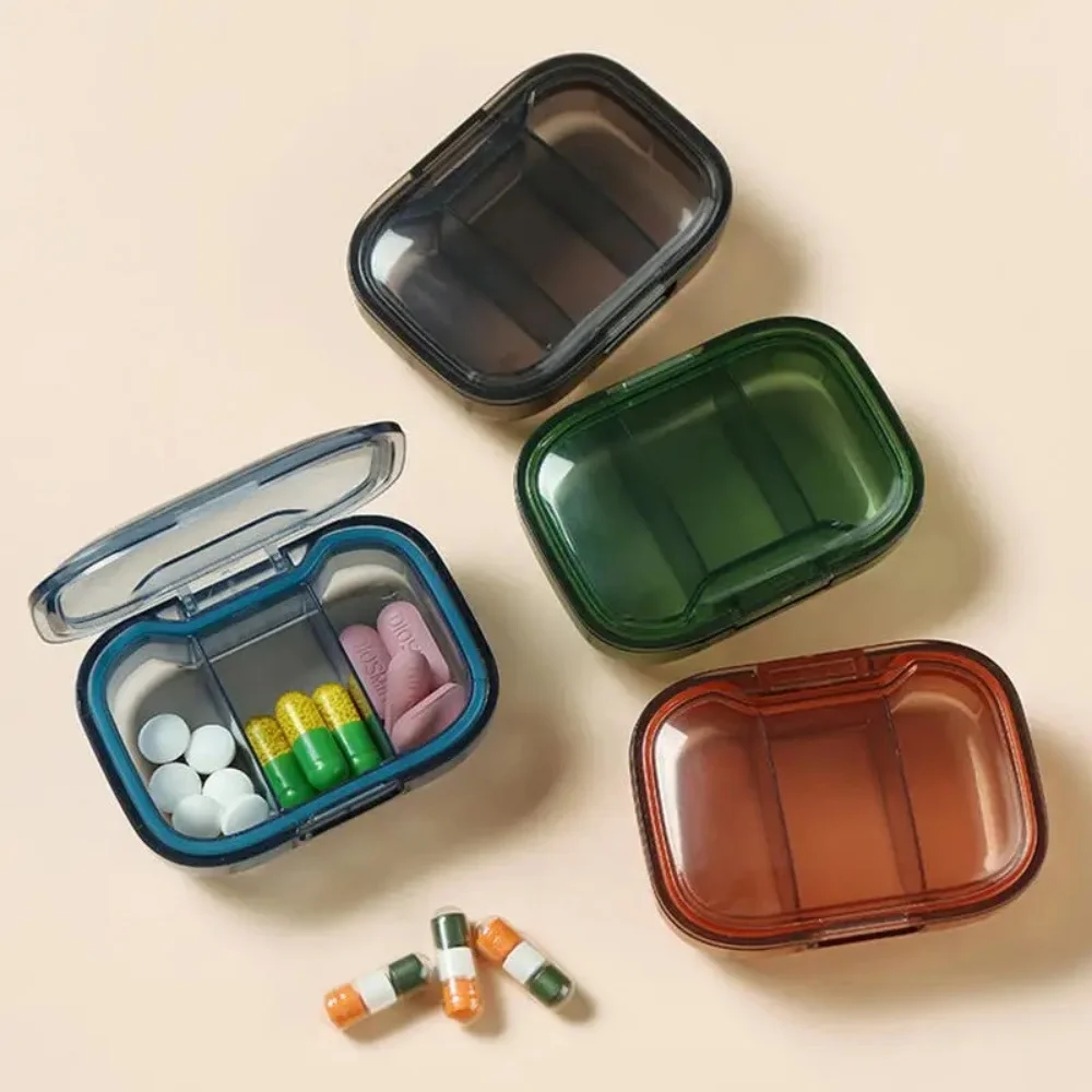 Mini Medicine Pills Box Drug Storage Box Pills Dispenser Pill Organizer Tablet Pillbox Case Container Portable