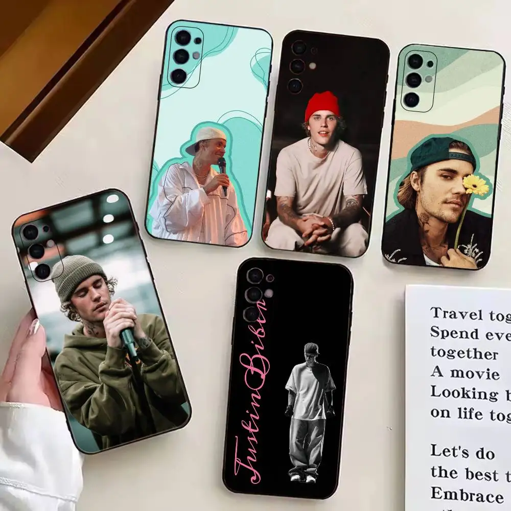 Pop star J-Justin Bieber Cool Phone Case For Samsung S25,S24,S21,S22,S23,S30,Ultra,S20,Plus,Fe,Soft Silicone Black Cover
