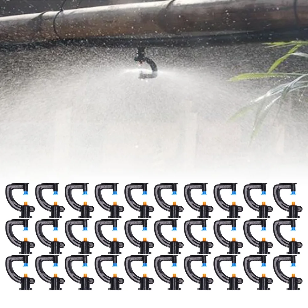 30Pcs G Type Spray Nozzle ABS Easy To Install Sprinkler Head Lightweight 7.5mm Inner Diameter Misting Sprinkler Nursery Watering