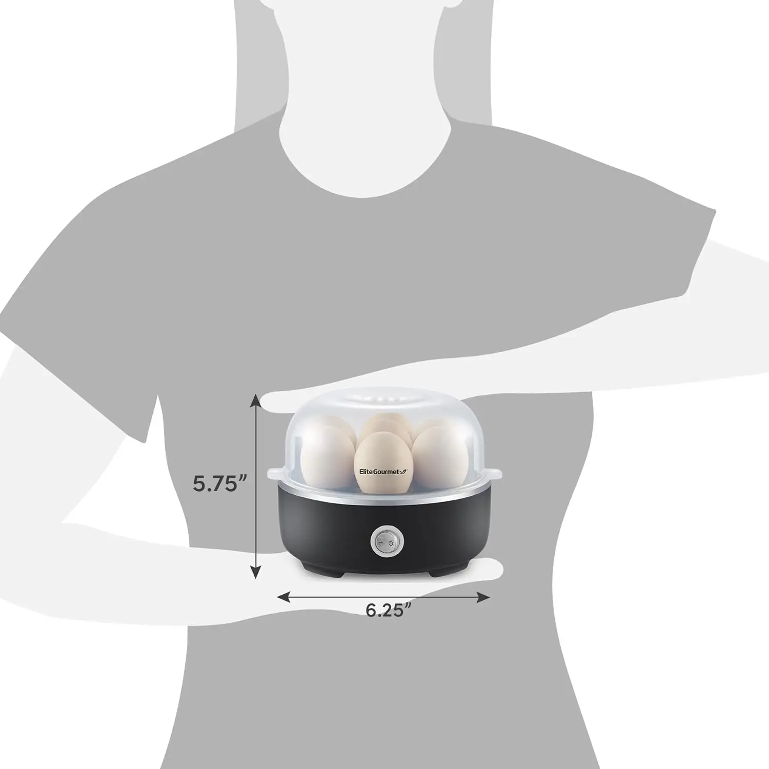 Microwave egg cooker for making hard-boiled, soft-boiled, and poached eggs quickly with a microwave-safe BPA-free egg cooker from VelmoraMart.