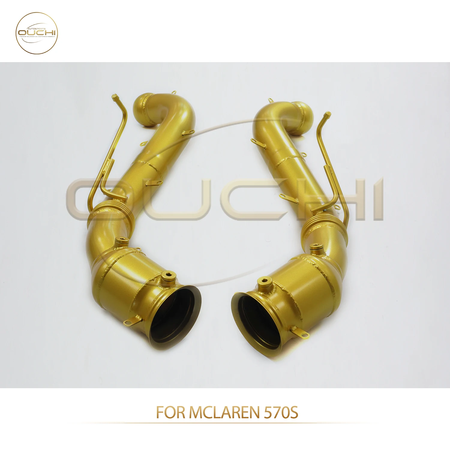 

OUCHI Hot-Sales Catalysis Downpipe for McLaren 570S 650S 675LT MP4-12C SS304 Performance Golden Exhaust
