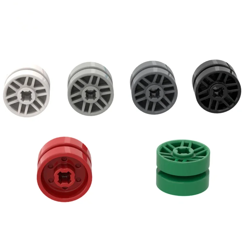10Pcs MOC Compatible Assembles Particles 11208 14mm Small Wheel Hub for Building Blocks Parts DIY Educational Gift Toys