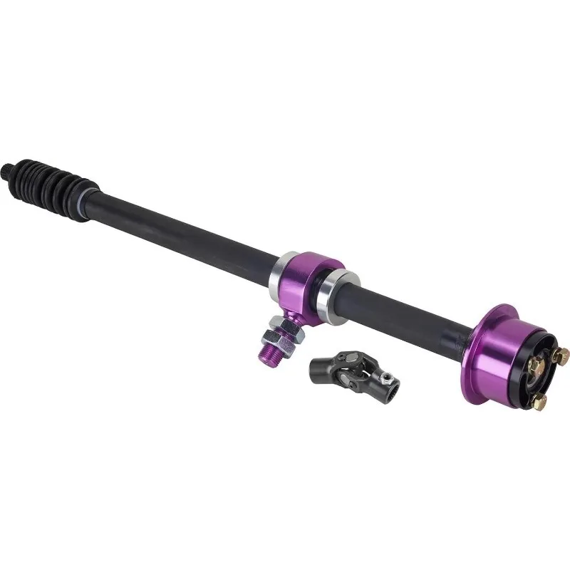 

Speedway Motors Collapsible Steering Column and U-Joint Kit, Adjustable 22.5"-32", Quick-Release Wheel Hub, Forged Vanadium Stee