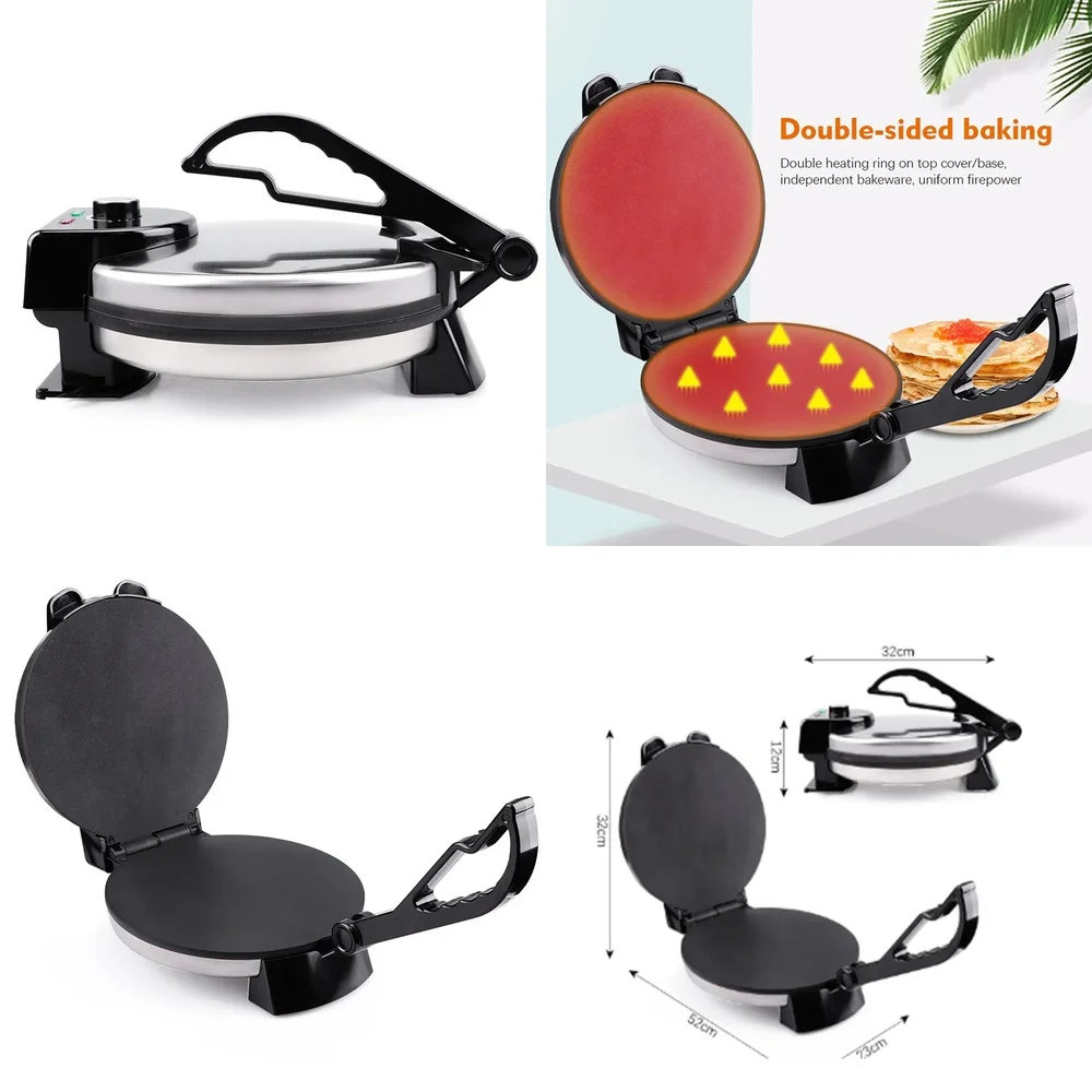 

Электрическая блинница для домашнего использования, антипригарная, для приготовления пирожков, роти, лепешек, тортильи, пиццы, блинов, вафель
