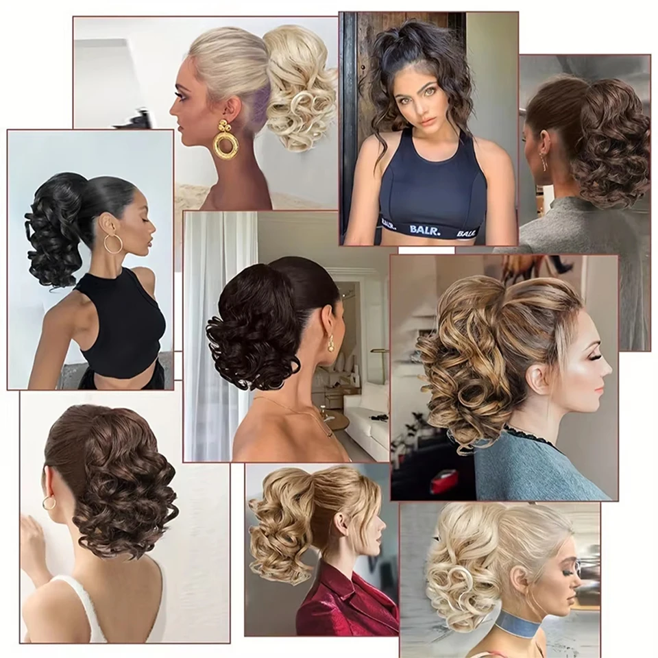 Synthetic 9-Inch Short Drawstring Ponytail for Women