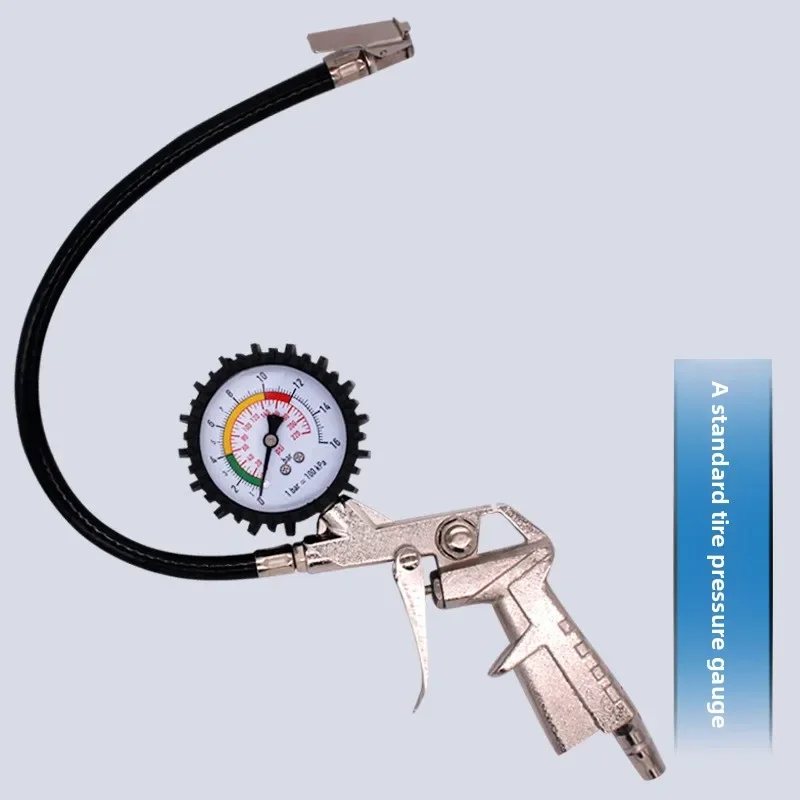 Able Tire Pressure Gun Automobile Inflation Gauge Tire Pressure Gauge Barometer Pointer Tire Pressure Gun