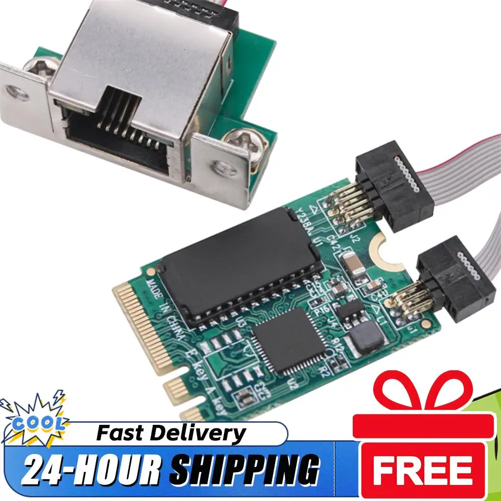 

M.2 Gigabit Ethernet Network Card RTL8125BG Chip M2 RJ45 Network Adapter Mini PCIE PCIE Bus Network Card