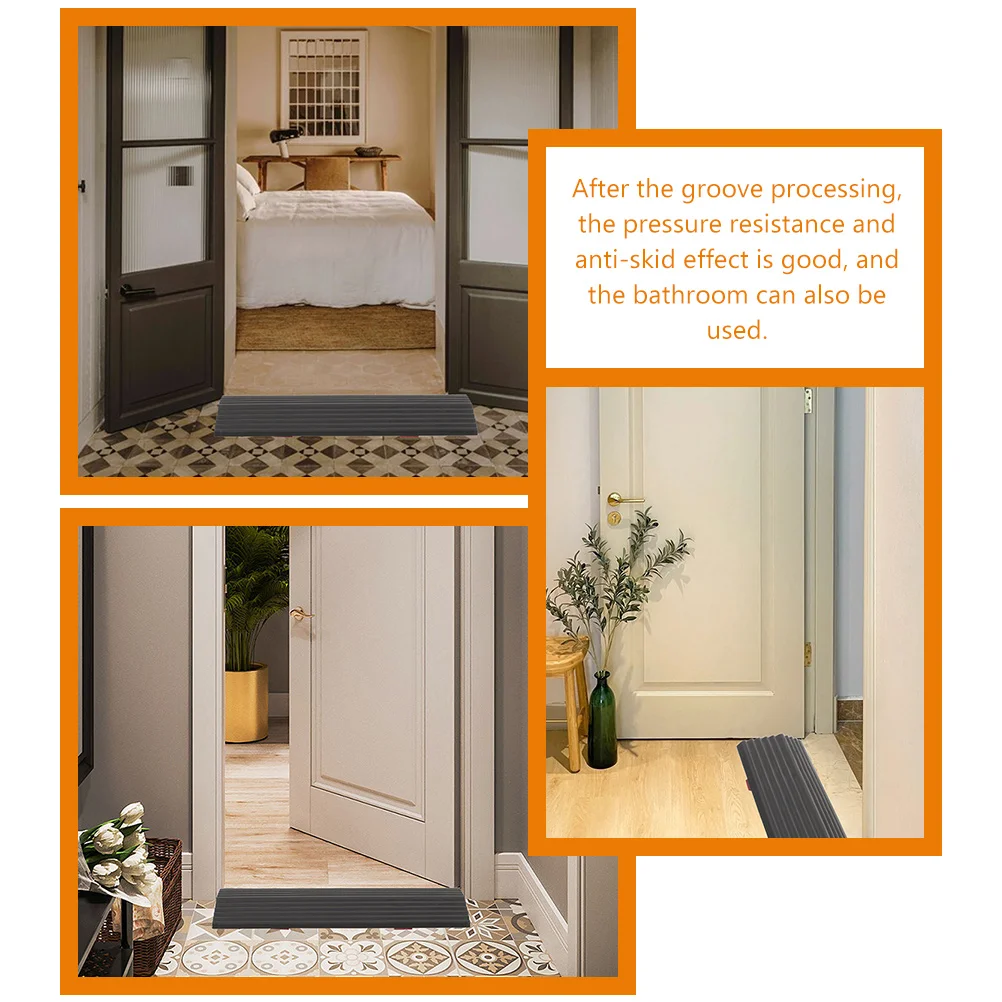 

2pcs Sweeping Robot Ramp Threshold Ramp Pad for Home Use Plastic Entry Ramps Vacuum Cleaner Transition Mat Doorway Solution