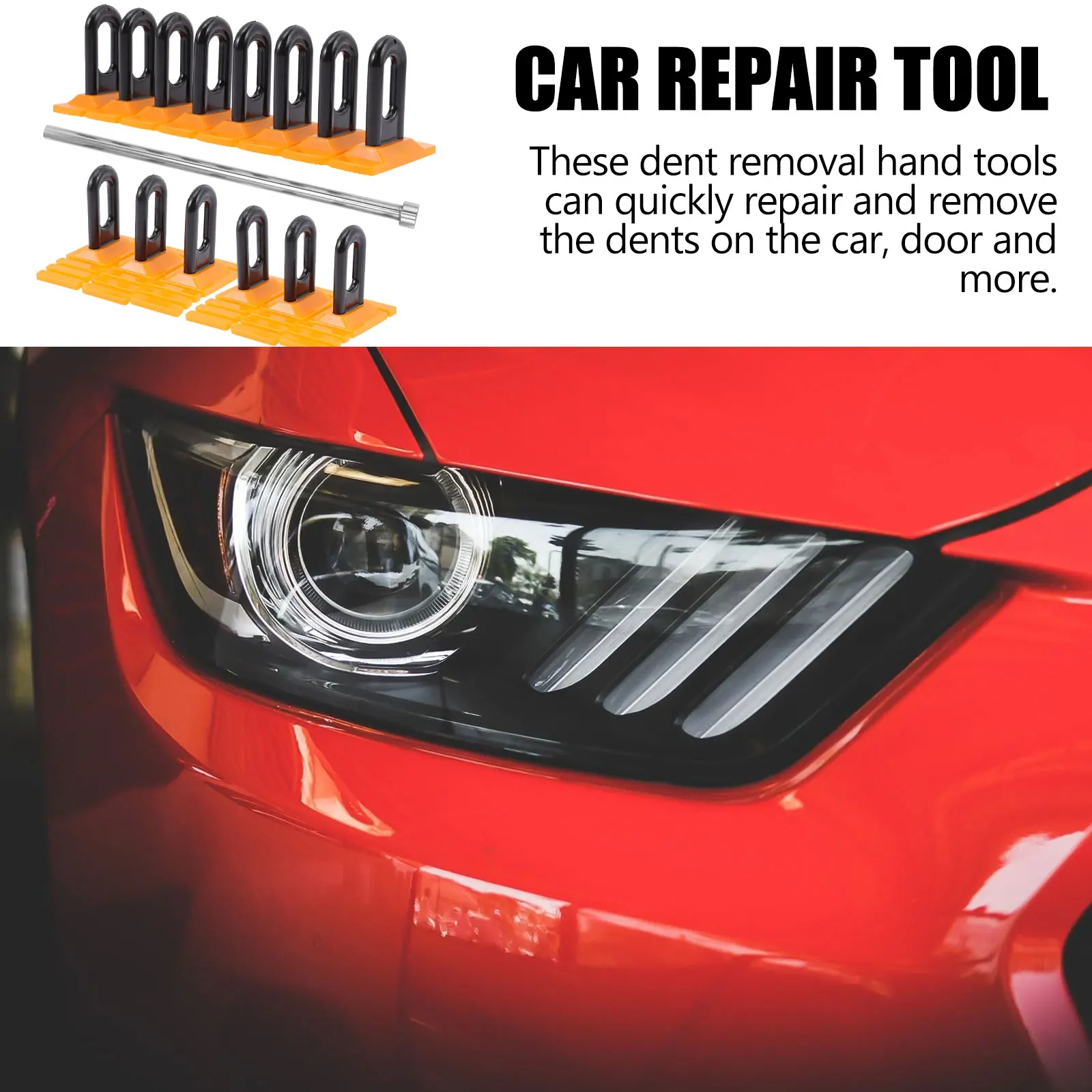

1 Set Dent Removal Tools Body Repair Tool Kit For Car Door Motorcycle Washing Machine Auto Small Dent Puller Lifter Glue Tabs