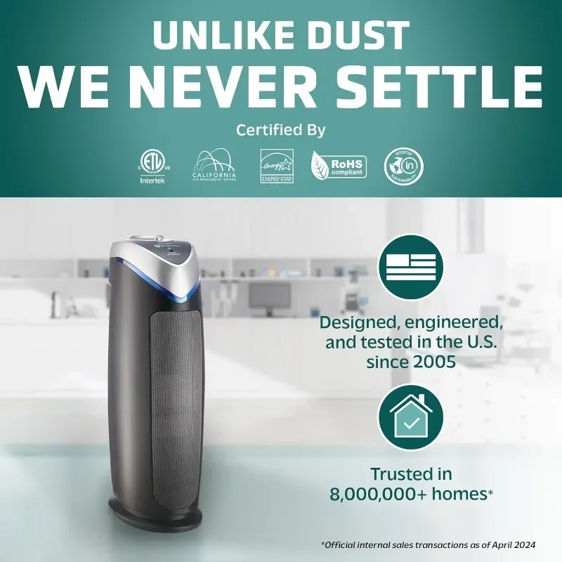 GermGuardian Air Purifier  Filter Pollutants, Household Appliances   Helps Reduce Germs  Air Conditioning Appliances