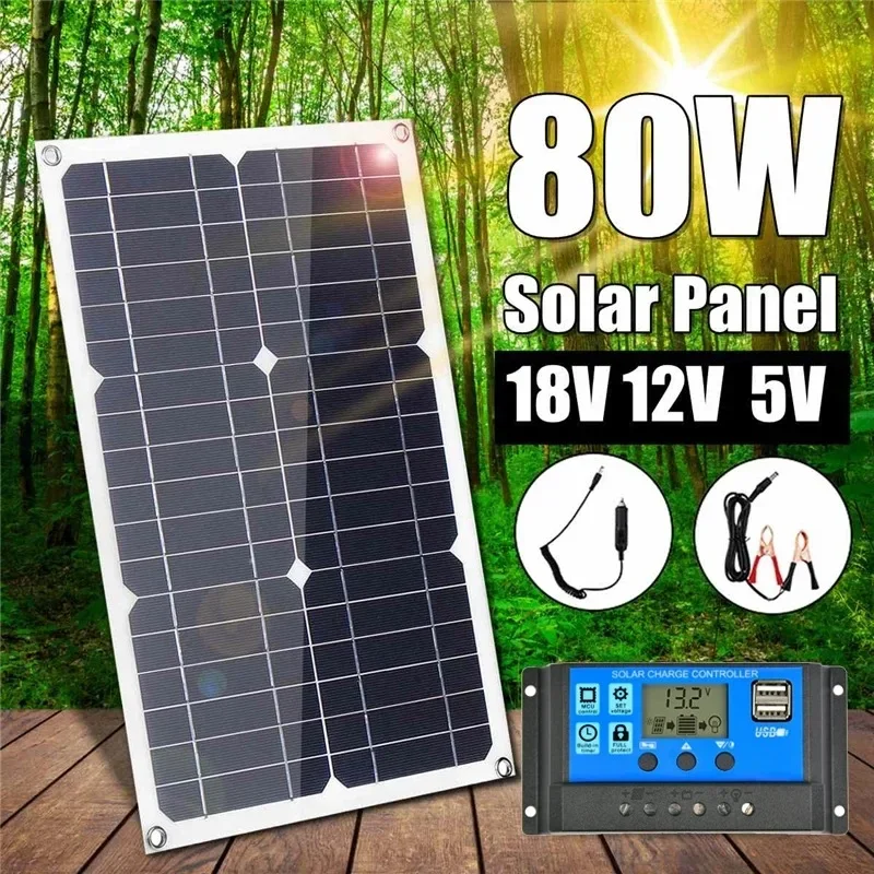 20W 30 100W 18V semi flexible solar panel mobile phone car battery monocrystalline silicon  charger