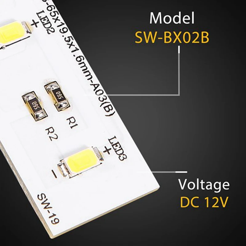 2PCS SW-BX02B Refrigerator Replacement LED Light Board ZBE2350HCA Light Bar SW-BX02B