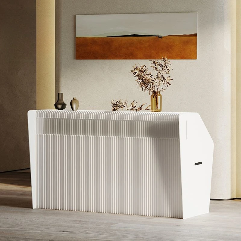 

Front desk display stand High and low flowing water display stand Rectangle display stand