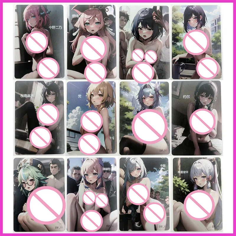 

История богини аниме, редкая преломляющая фольга DP Nakano Nino Yelan Lumine Eula, игрушки для мальчиков, коллекционные карты, подарок на день рождения