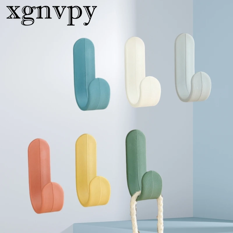 Xgnvpy J-mini Strong Punch-free Hook for Household Traceless Punch-free Clothing Hook for Household Door