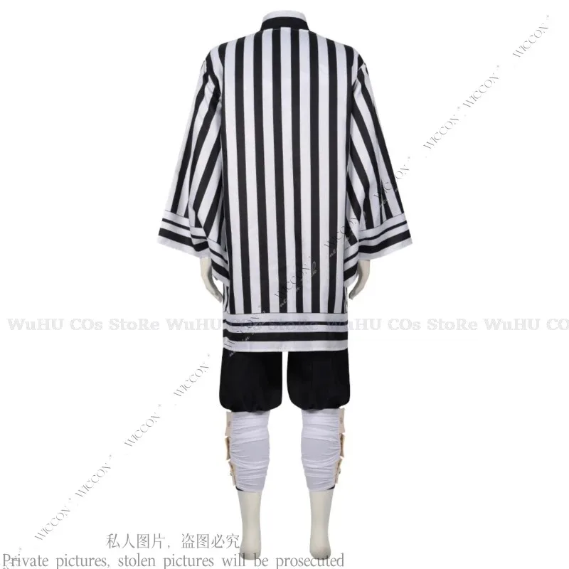 Iguro Obanai تأثيري حلي شعر مستعار ثعبان كوميك كون الملابس القتالية تمويه رجل امرأة أبيض وأسود المشارب هالوين Partya;k6; #5