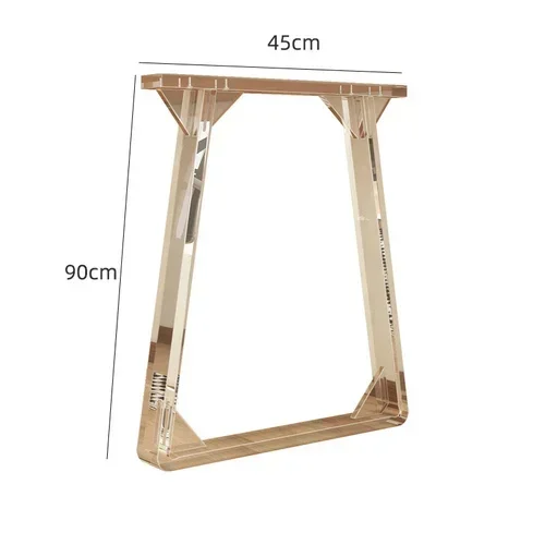 dining table island , single side auxiliary support footAcrylic transparent table leg bracket, suspended foot, bar