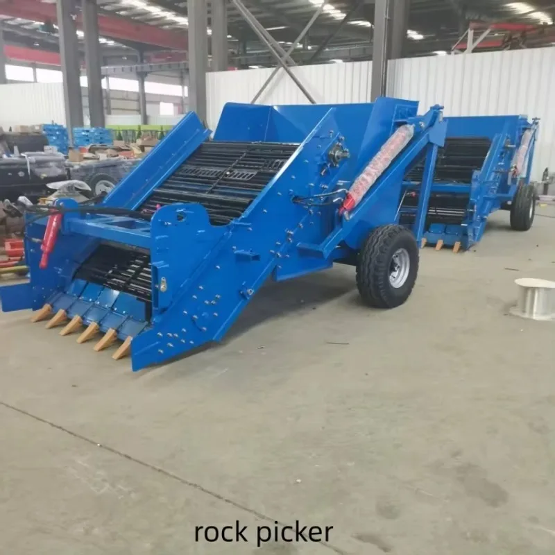 Customized 1.5-meter Reinforced Stone Picking Machine, Farmland Gravel Stone Collector