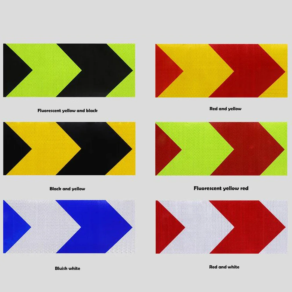 5x300cm Arrow Reflective Tape Car Sticker Safety Warning Mark Self Adhesive Tape