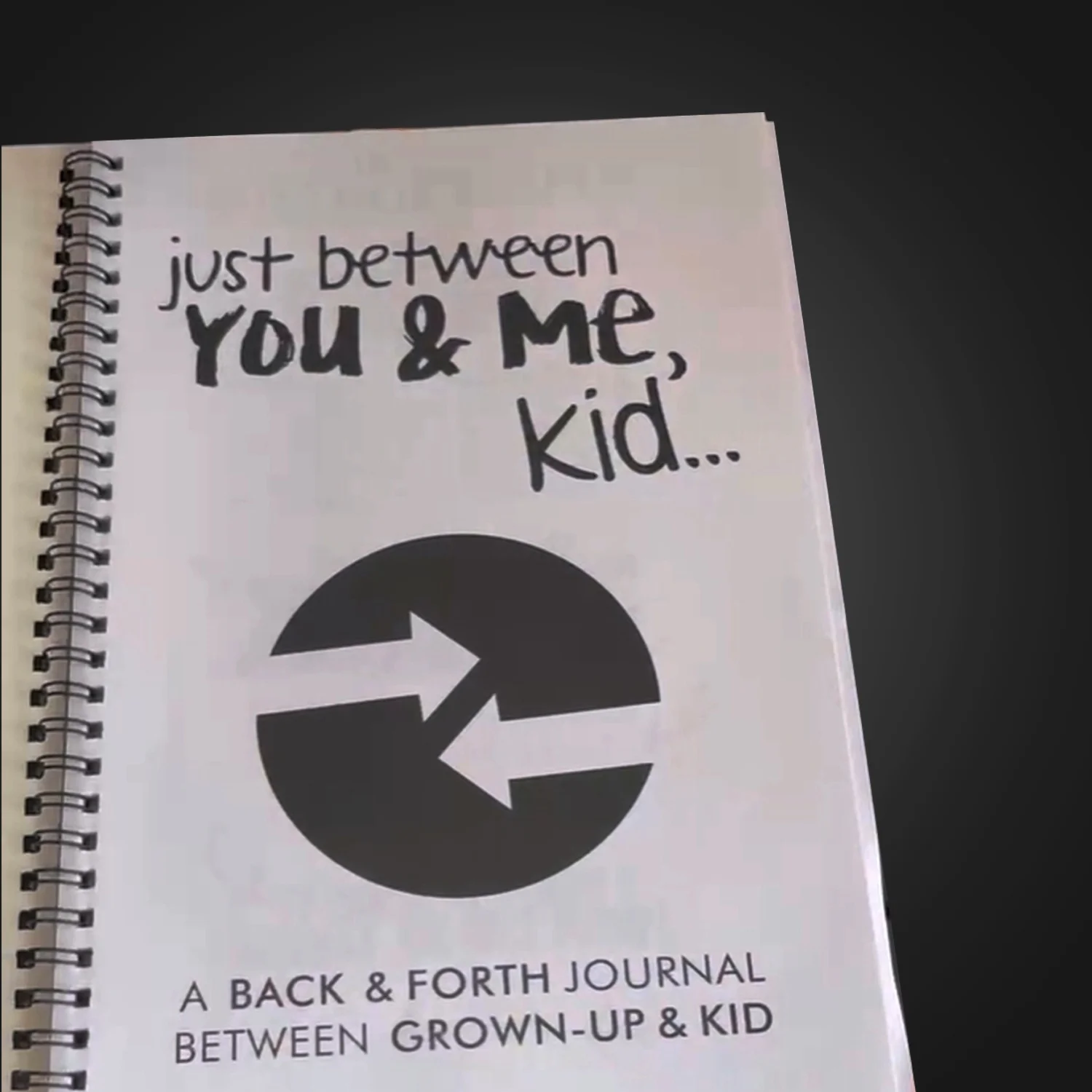 Just Between You And Me Kid Coil Notebook Stationery Communication Journal For Parents And Kids Relationship Enhancement