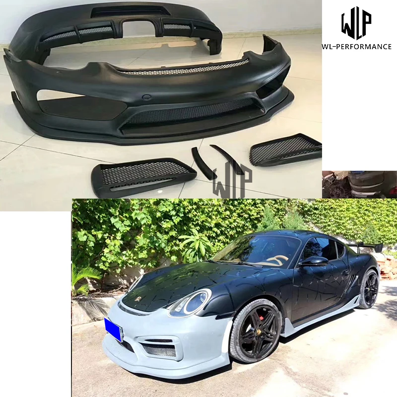 Gt4 Style High Quality Frp Unpainted Car Body Kit for Porsche Boxster Cayman 987.1 Change Gt4 Body Kit