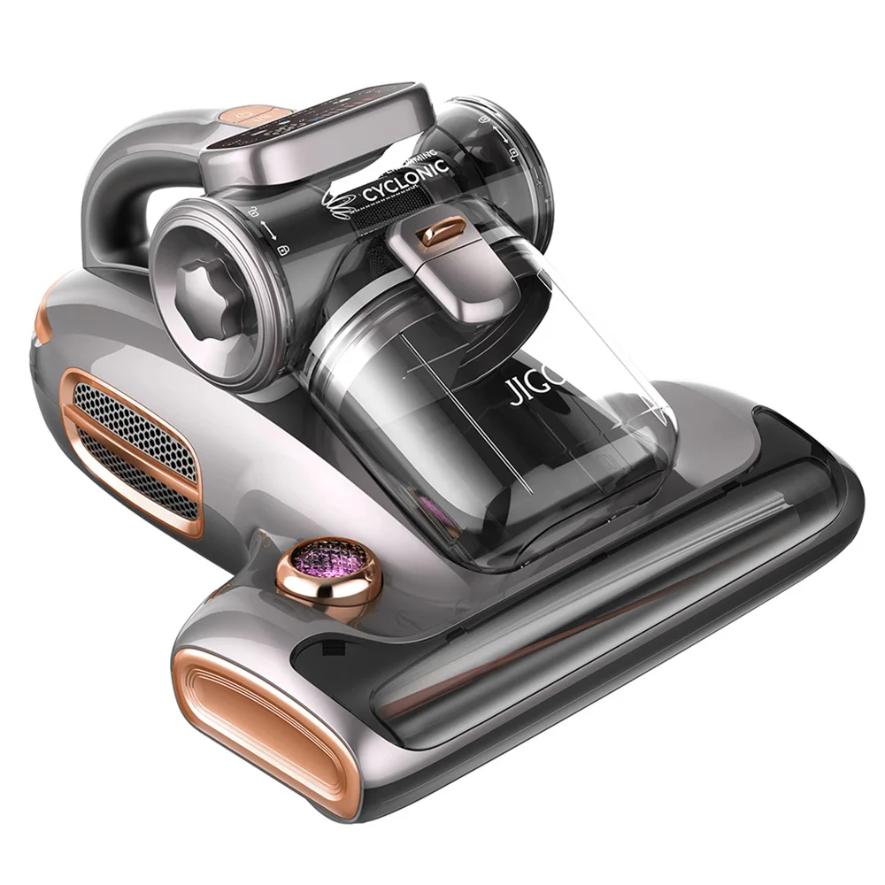 JIGOO T600 Bettmatratzen-Staubsauger 700W 15KPa Saugkraft EU-Doppelbecher-Design-99,99% Staubmilbenentfernung mit Aroma-Diffusionssystem