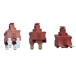 Power Switch Push Button 2Pin 4Pin KAN-L5 7.5A 250V AC 15A 125V Water Heater Vacuum Cleaner Self-locking Power Switch