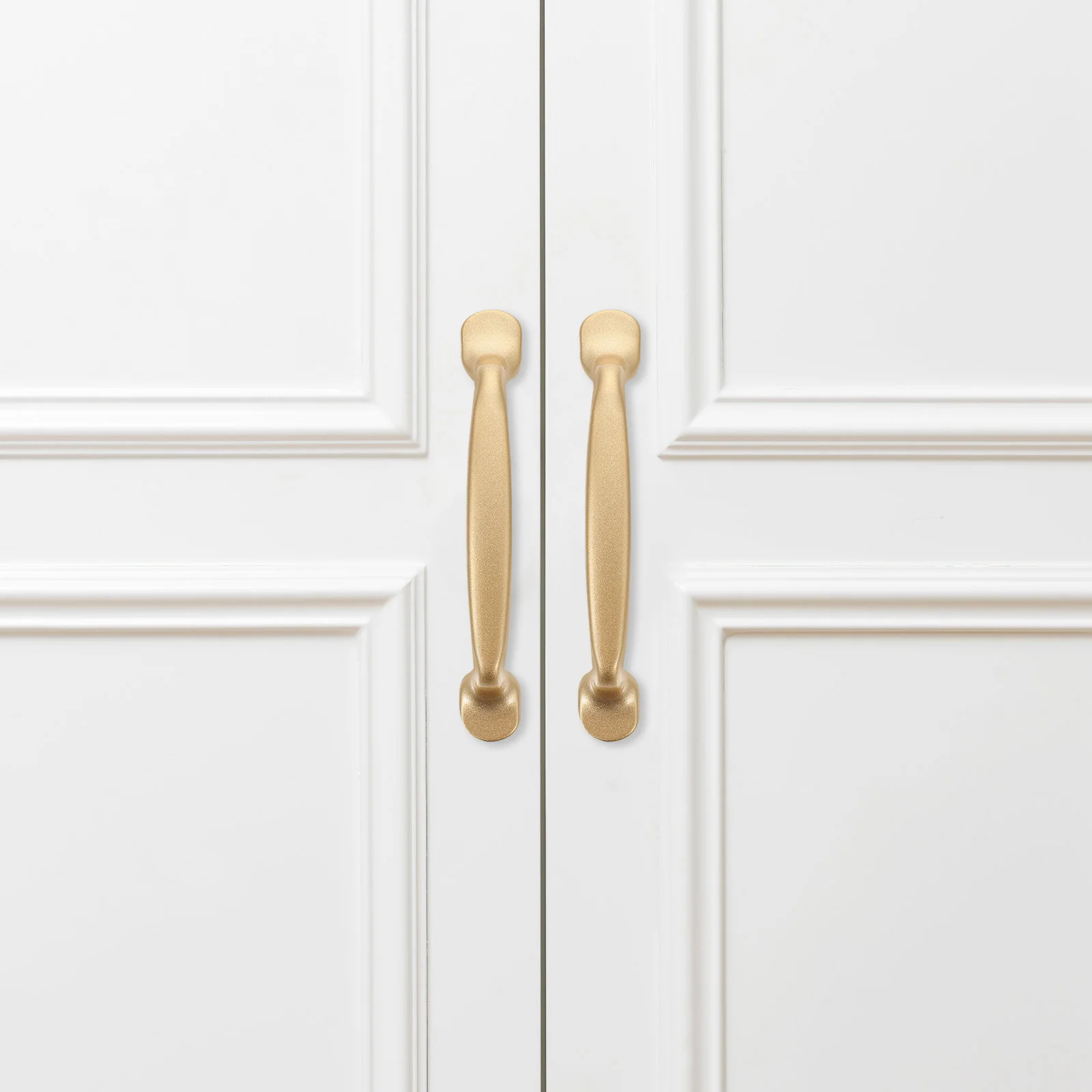 

6pcs Golden Cabinet Handles Aluminum Alloy Durable Pulls For Kitchen Drawer Wardrobe Cupboard Metal Cabinet Pull Handles