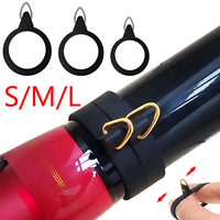 1/2/5pcs Elastic Fishing Rod Hook Keeper Fly Pole Rubber Rings Metal Holders S/M/L Rubber+metal Fishing Hook Holders Accessories