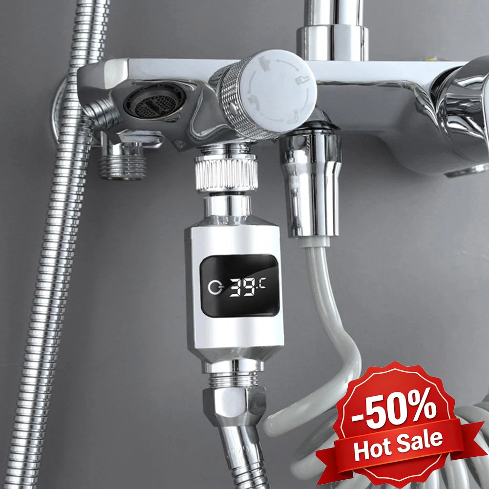 Instant Read Digital Bath Thermometer Water-Powered Smart Shower Water Thermometer Bath Essentials