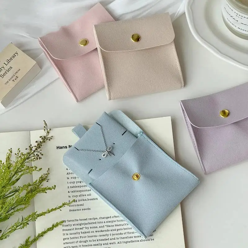Mikrofaser-Samt-Schmuckbeutel in Großpackung, Mehrfarbige Beutel für Ohrringe, Halsketten, Hochzeits- und Event-Souvenirs, Geschenke – Detail 1
