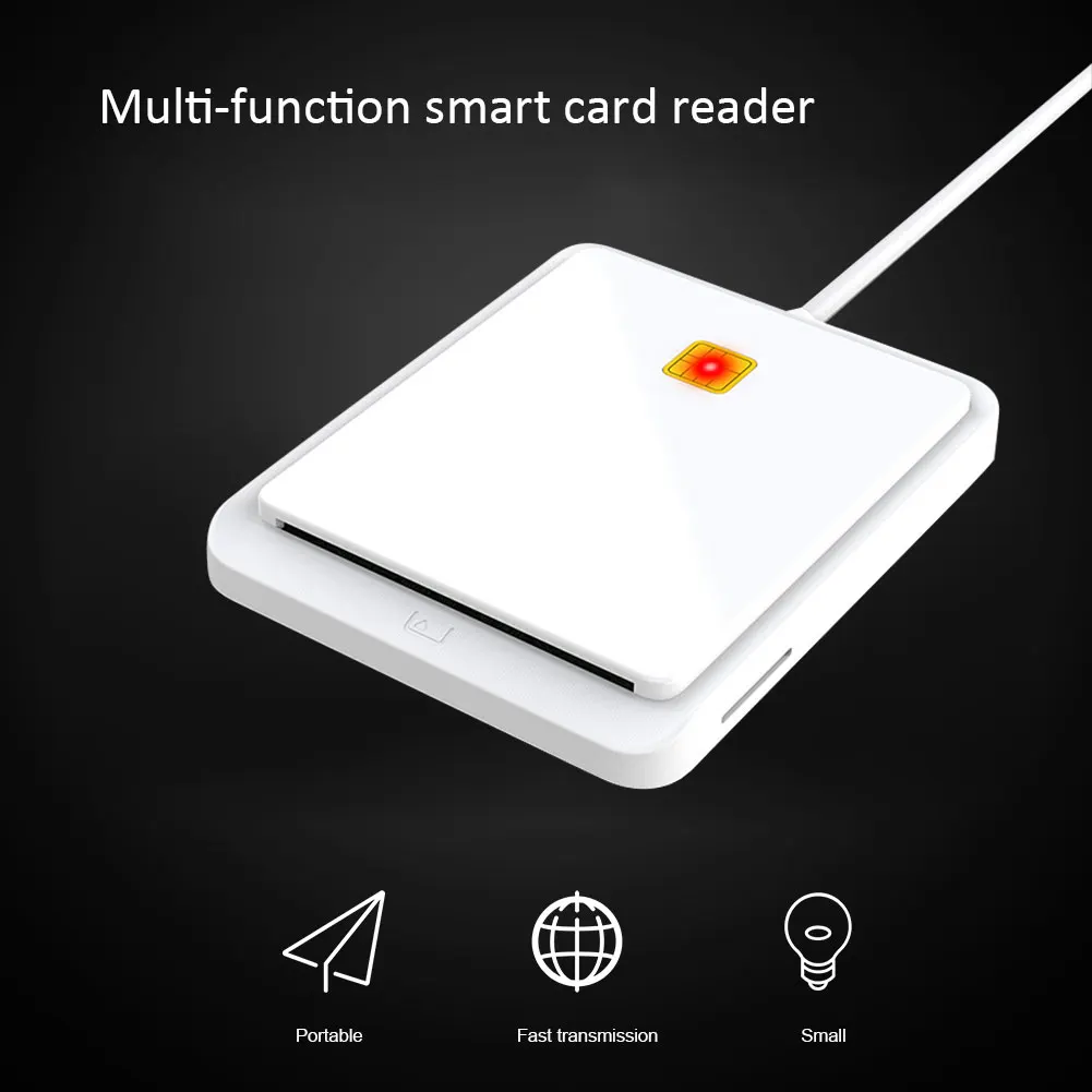 

Устройство чтения смарт-карт USB 2.0 для SIM-карты DNIE CAC IC ID Bank Windows 7, 8, 10 Vista