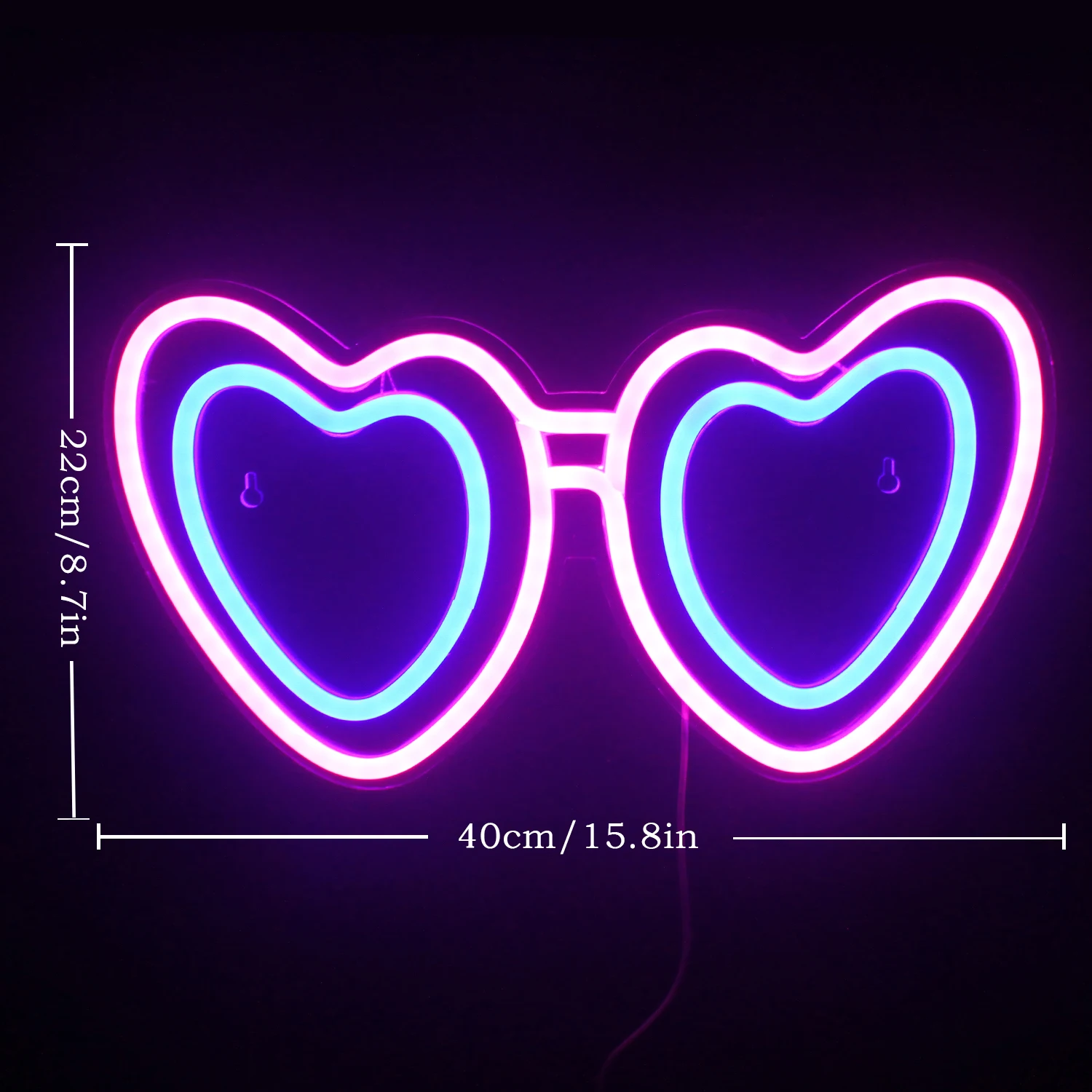 ineonlife Neon Sign LED Sunglasses Wall Hanging Acrylic Bar Club Drink Restaurant Shop Party aesthetic room Room Home Decor Gift