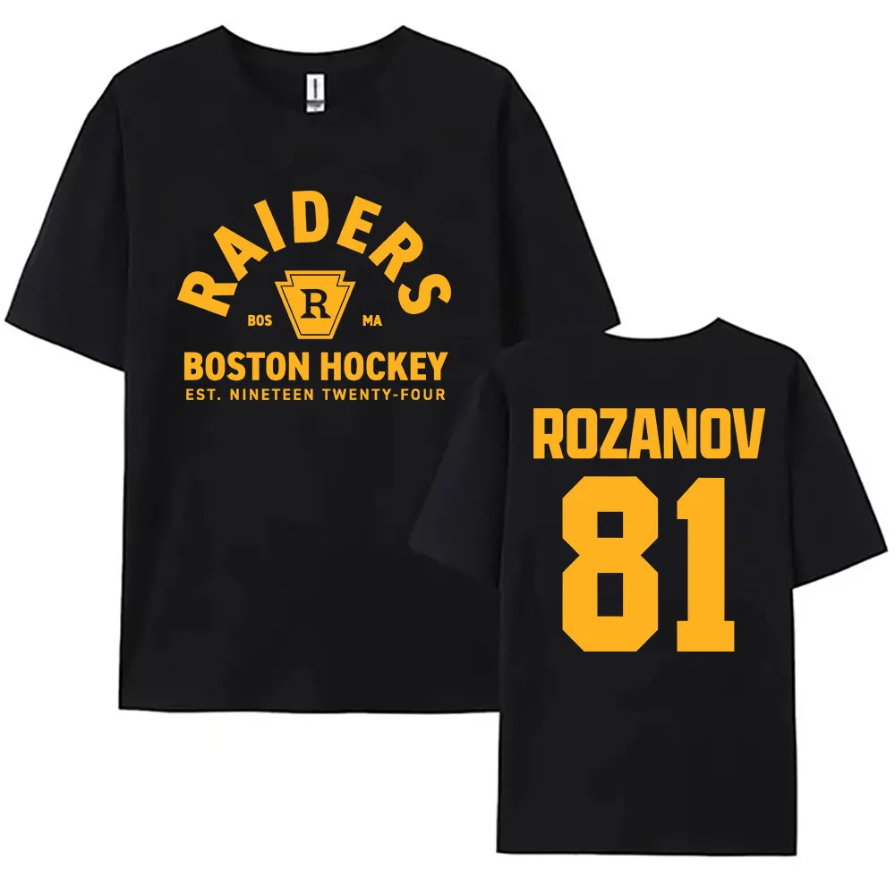 TV Heated Rivalry Llya Rozanov 81 Boston Raiders Tee Women Men Clothing Short Sleeve Cotton Fashion T-shirt Graphic Print TShirt